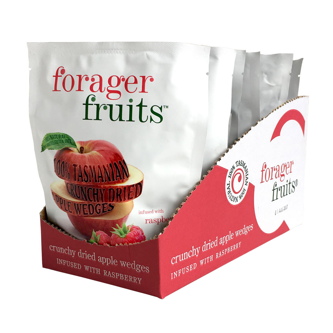 Freeze Dried Raspberry Infused Apple Wedges