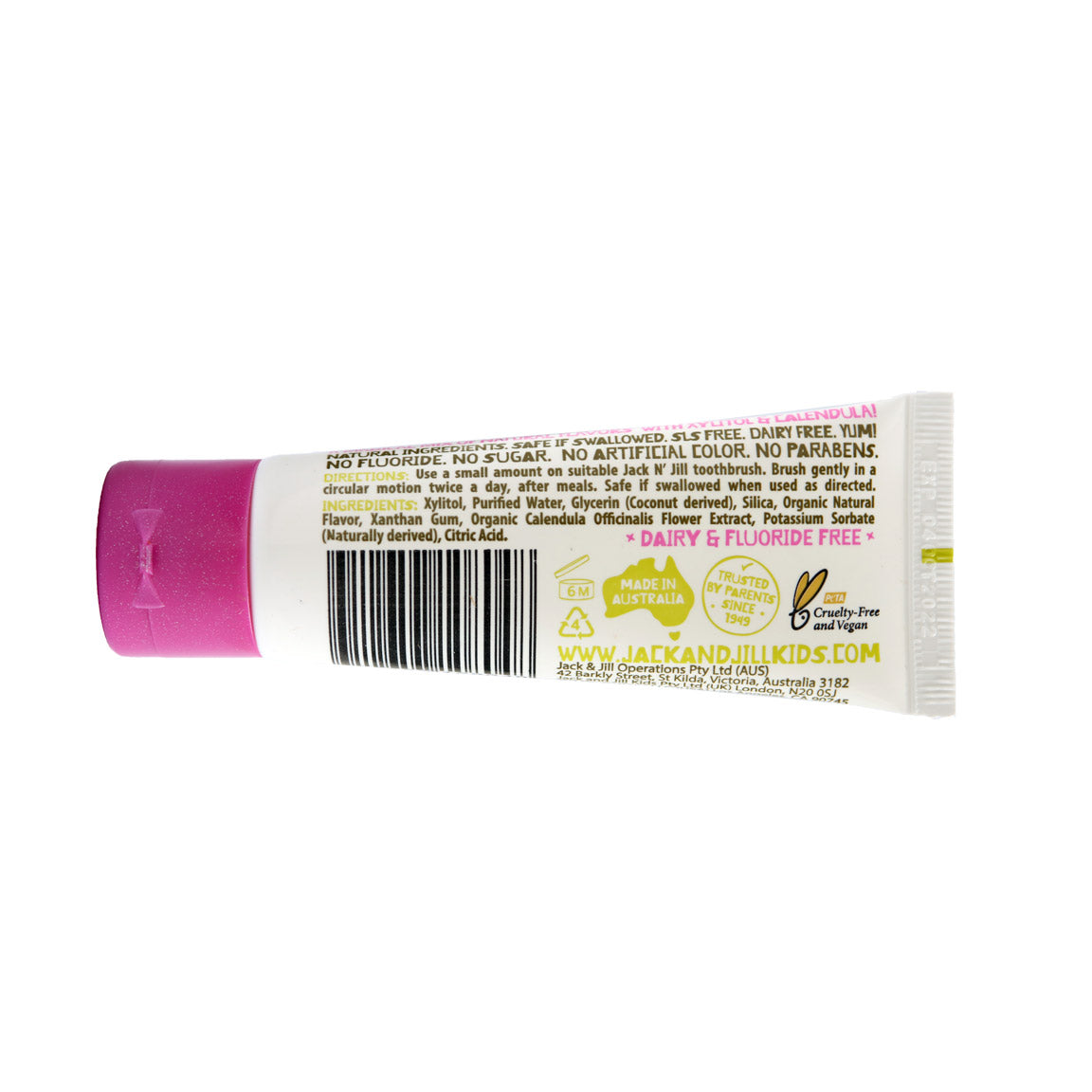 Natural Toothpaste - Berries & Cream (50g)