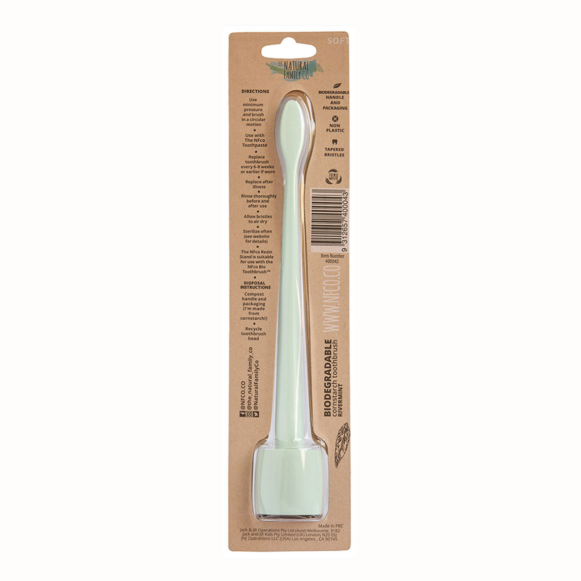 Bio Toothbrush & Stand - Rivermint